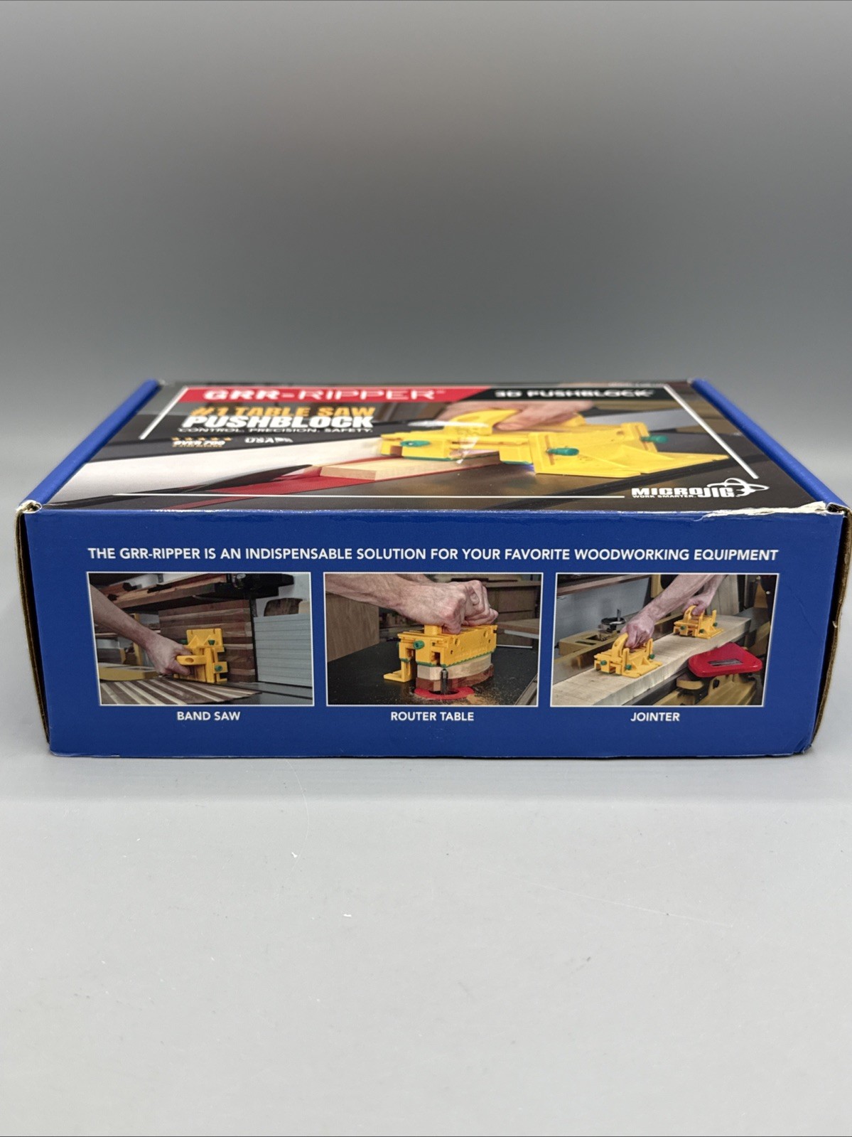 MicroJig GRR-RIPPER GR-100 3D Pushblock Table Saw Push Block Complete in Box