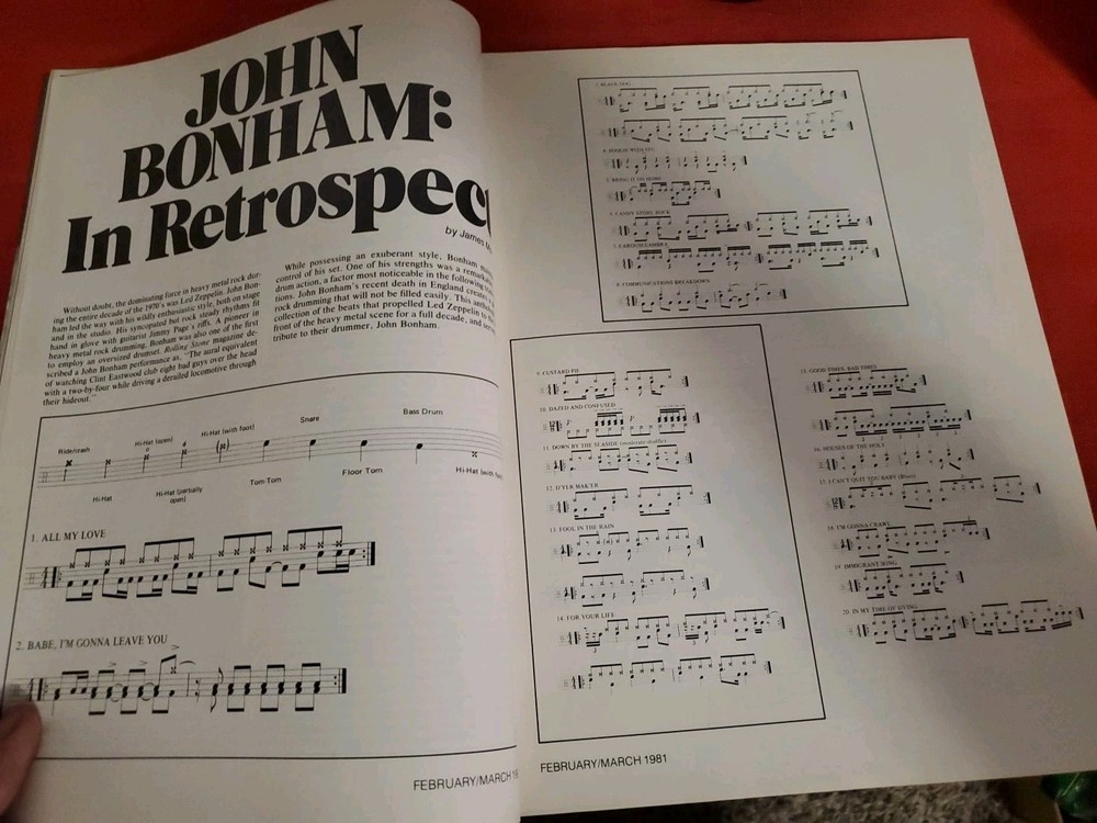 Peter Criss KISS Modern Drummer 1981 Rare