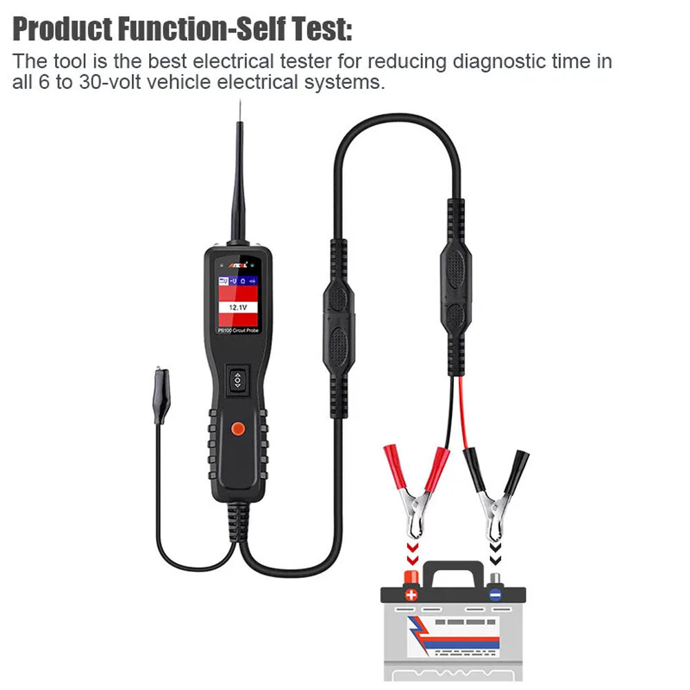 12V Car PowerScan Circuit Tester Probe Electrical Power AVOmeter Diagnostic Tool