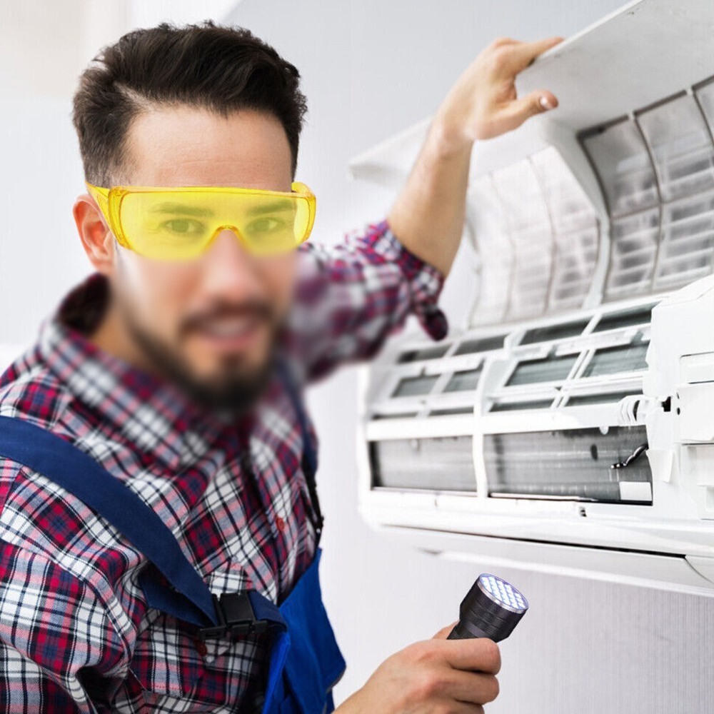 Easy to Use UV Flashlight Kit for AC Leak Testing Perfect for Refrigeration