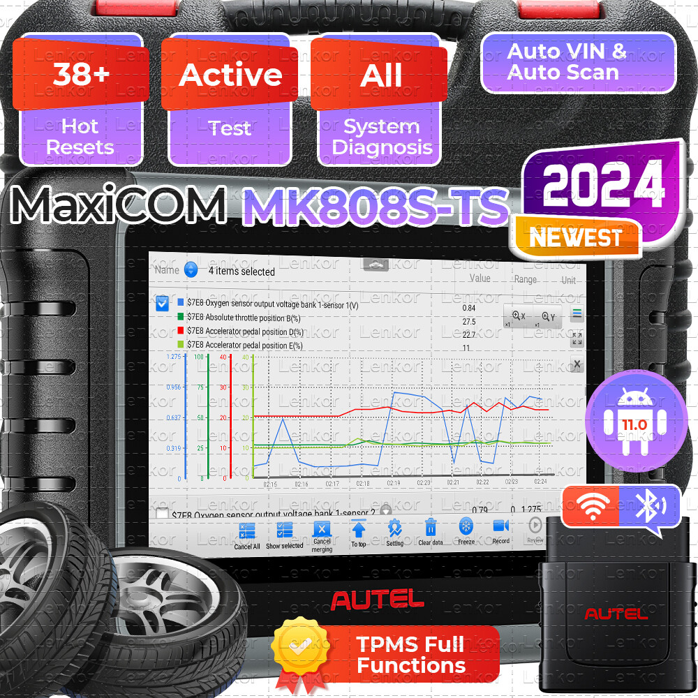 2024 Autel MK808S-TS Full TPMS Diagnostic Scanner MX808S-TS TPMS Programming