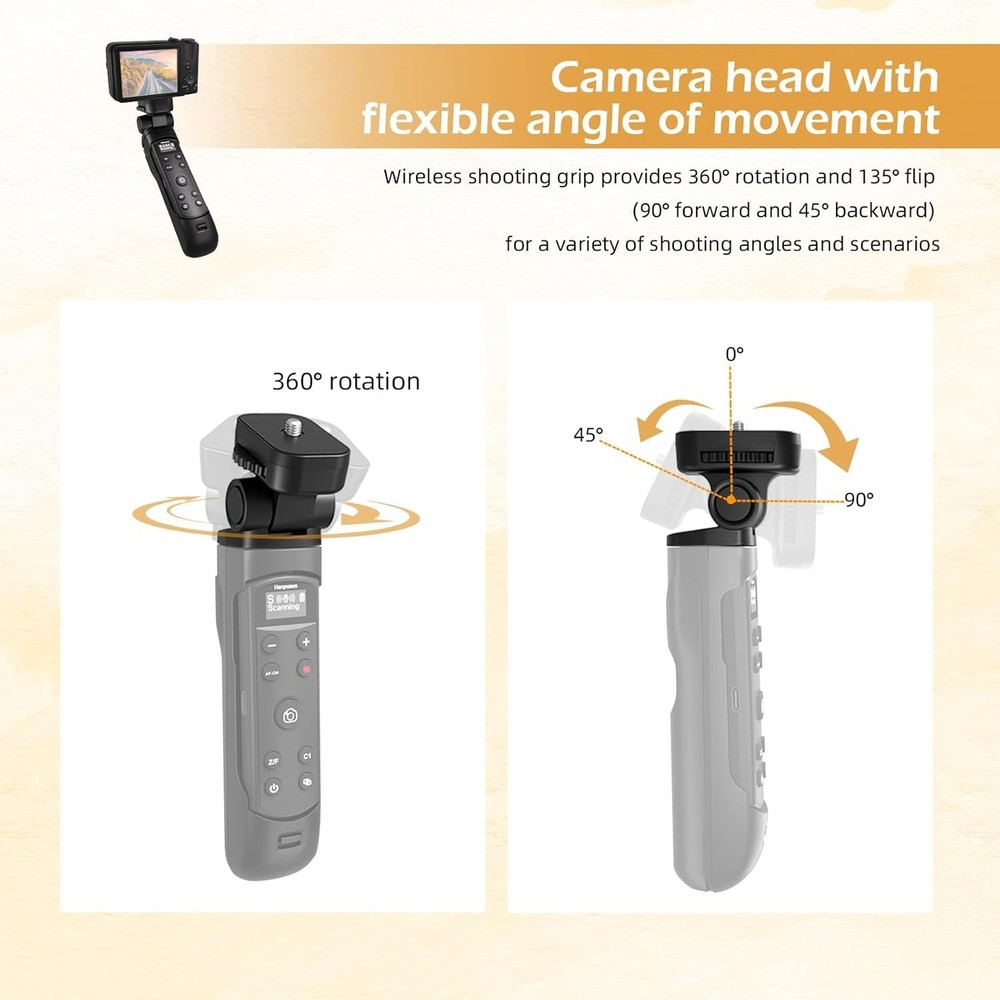 for SONY Camera Tripod Grip with Rechargeable Remote Control Wireless Mount