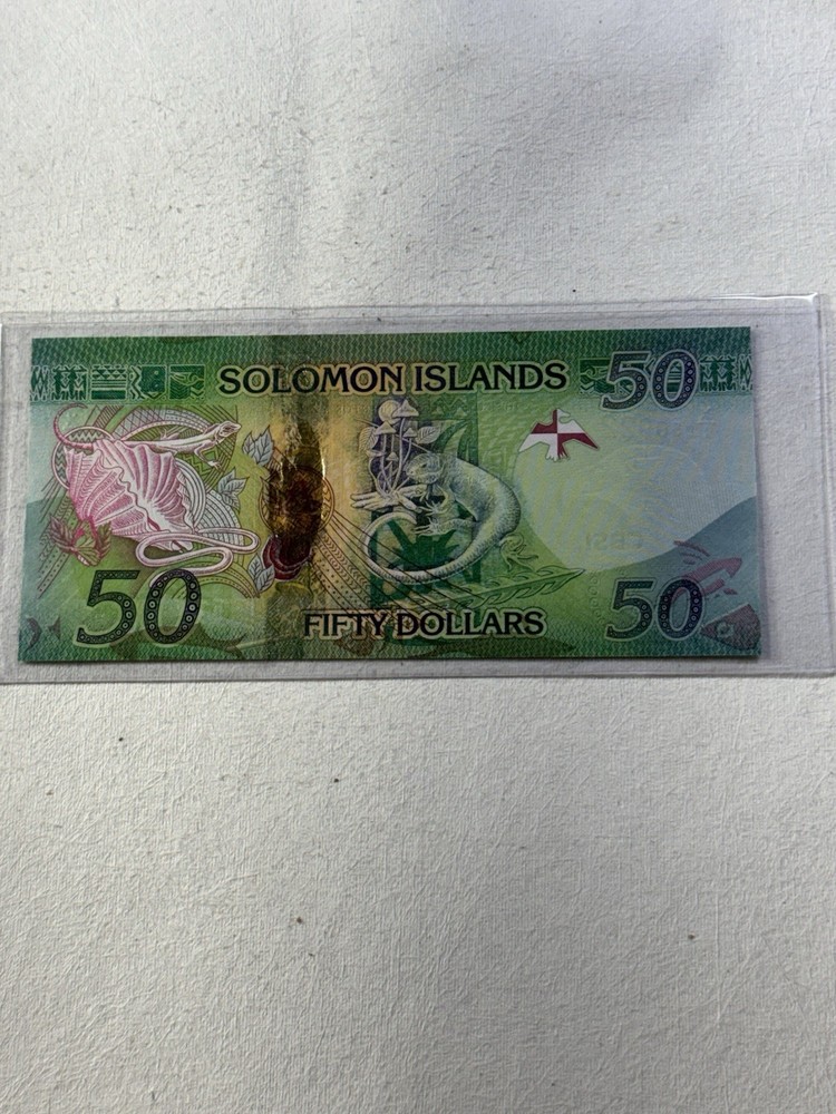 2013 Solomon Island $ 50 Banknote P# 35