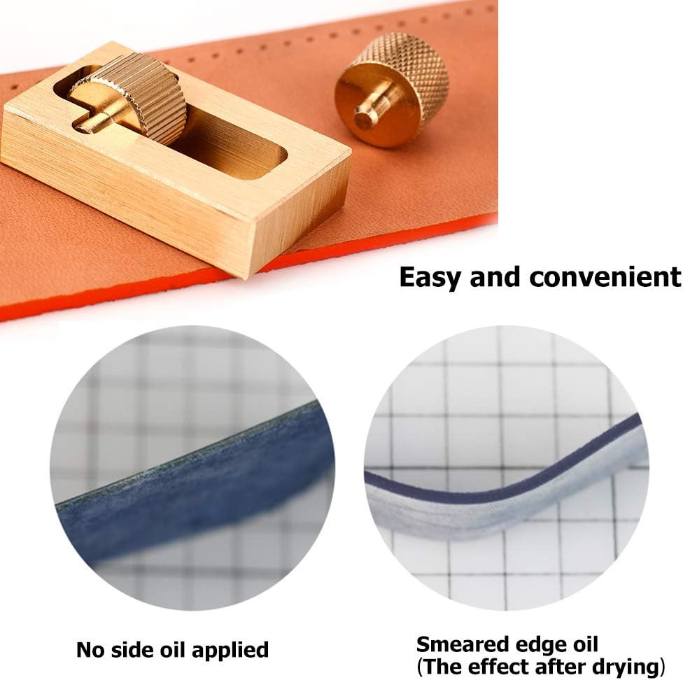 Leather Edge Paint Tool with 2 Brass Rollers, Essential Edge Printing To