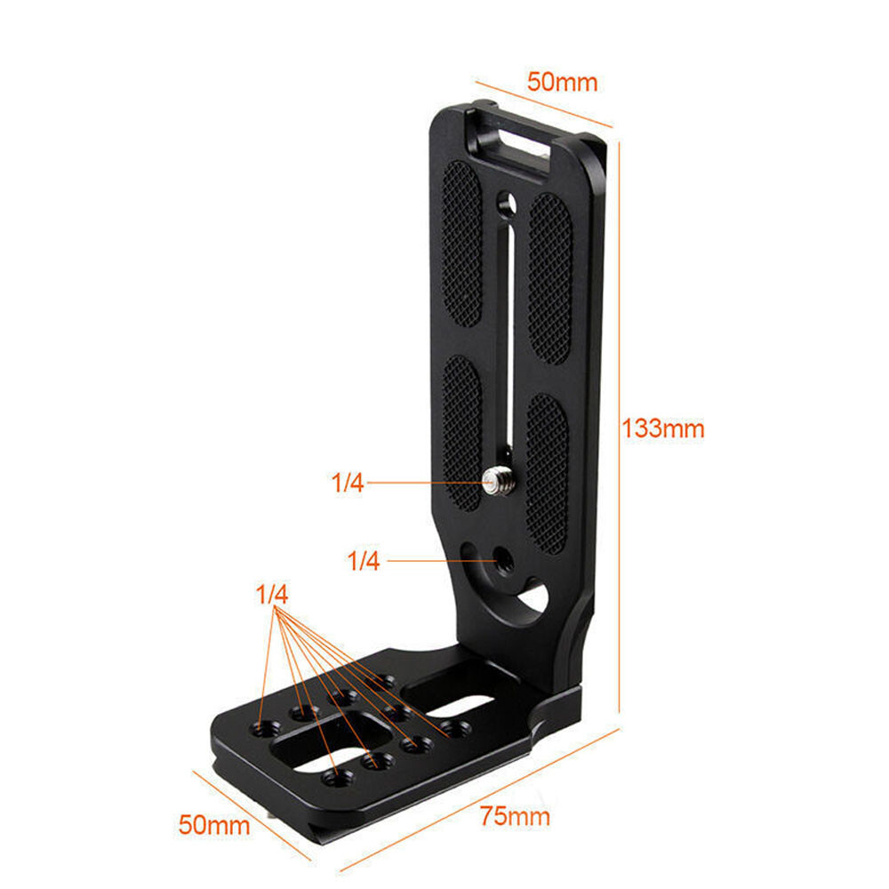 2pcs L-Bracket Quick Release Plate For Camera DSLR Camcorder Nonslip Bracket