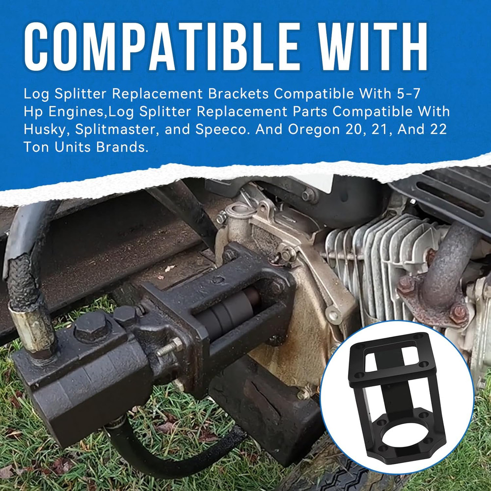 Log Splitter Replacement Brackets Compatible with 5-7 Hp Engines,Log Splitter Pu