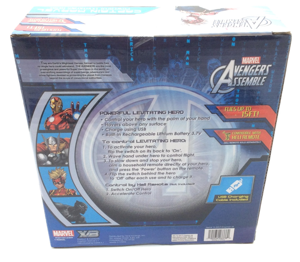 Marvel Avengers Assemble: CAPTAIN MARVEL Powerful Levitating Hero