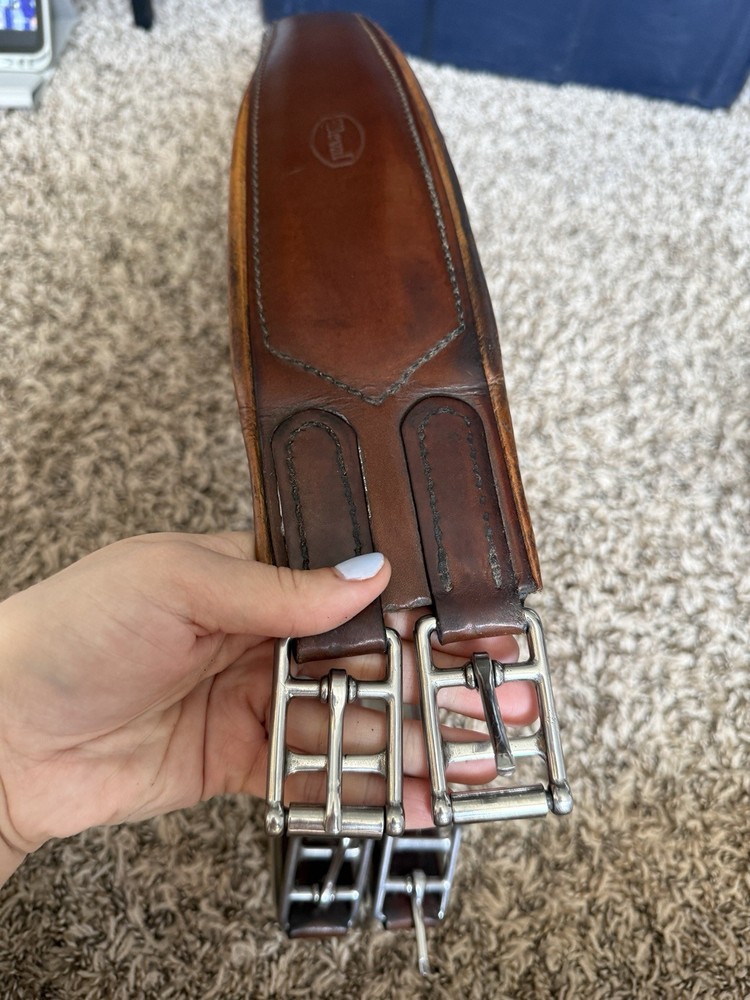 Brown Leather English Girth Beval 44”