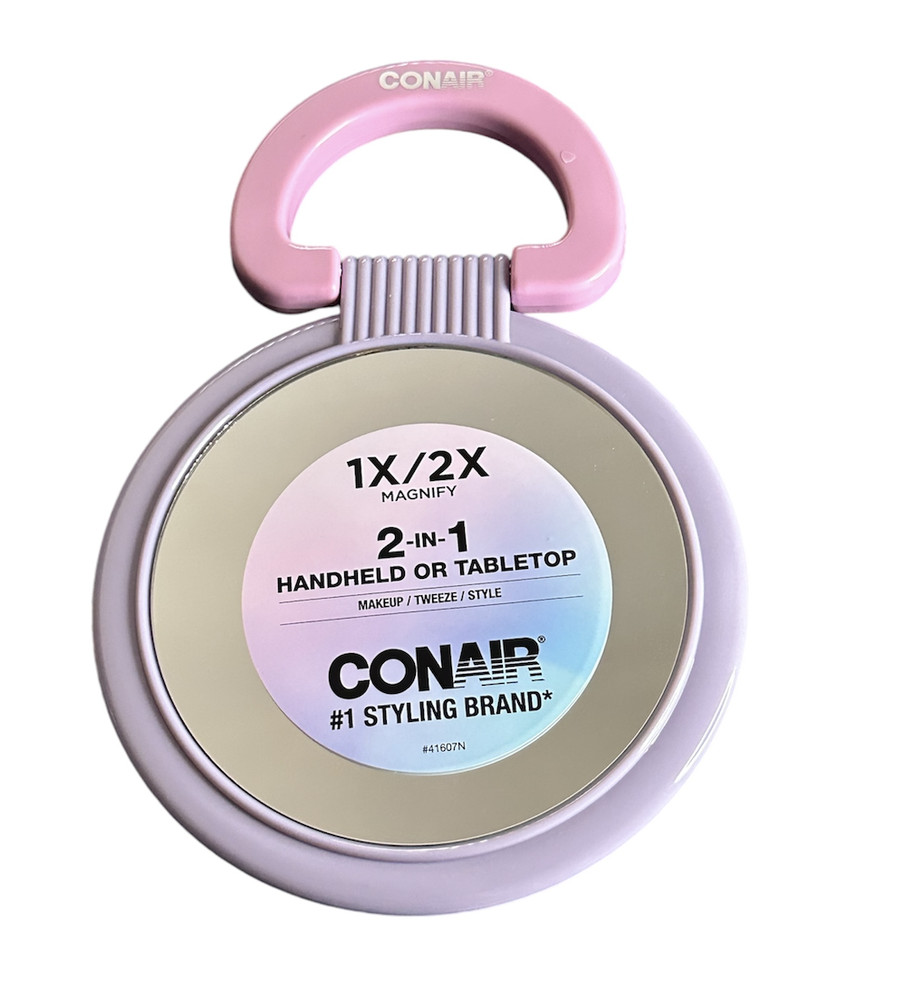 Conair Round Stand or Handheld Mirror 2X