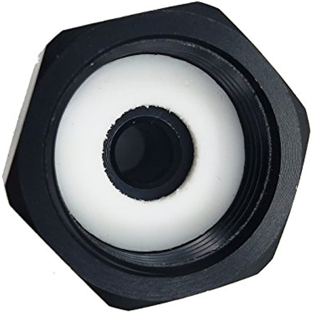 Nitrous Bottle Nut Adapter With Washer (Black, 4AN)