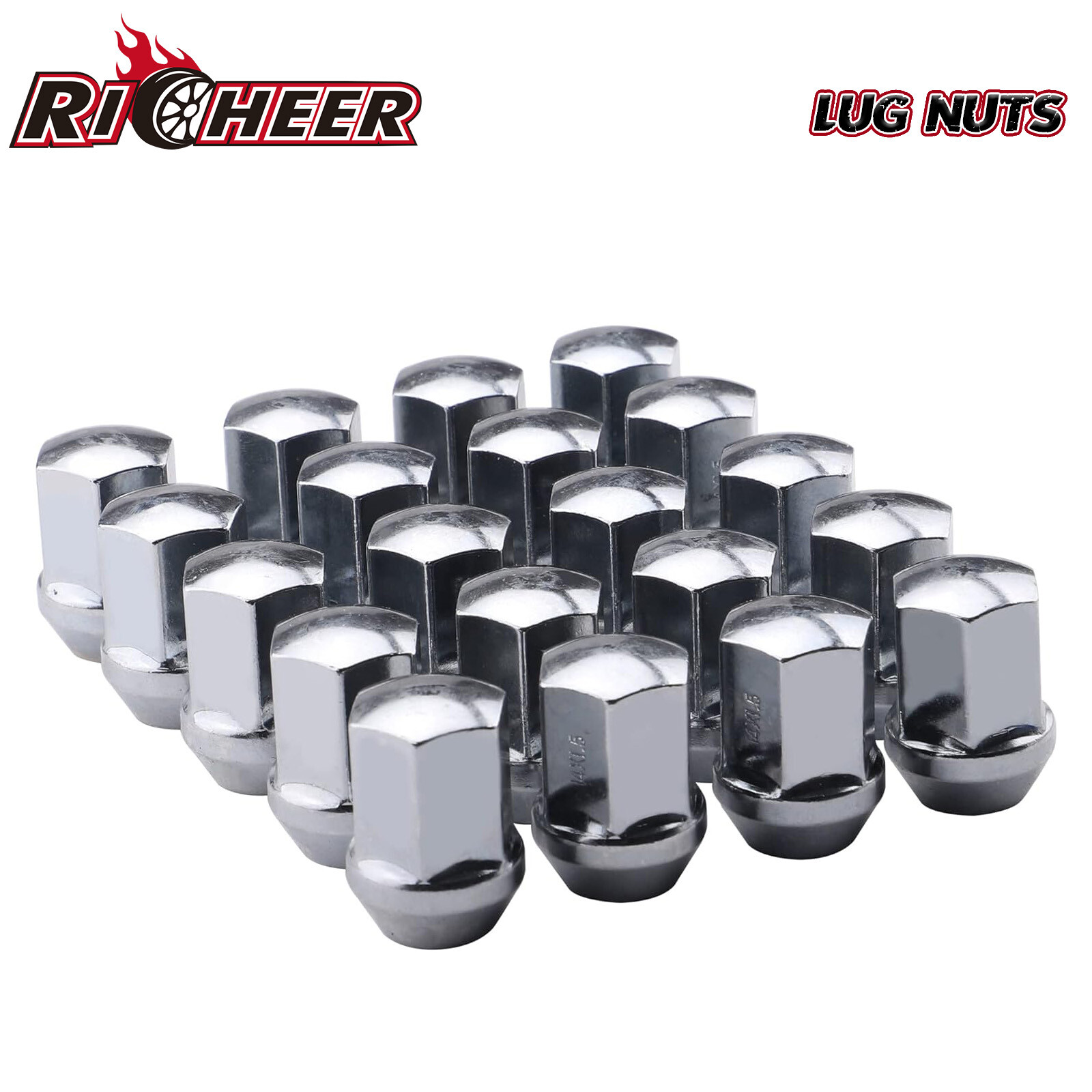 20 Dodge Ram 1500 OEM Factory Style Chrome Lug Nut 14x1.5 For 2012 & Newer Truck