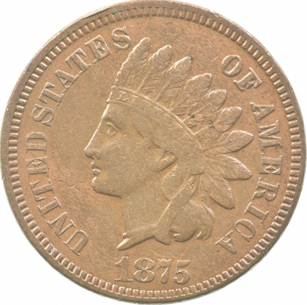 1875 Indian Head Cent *3613