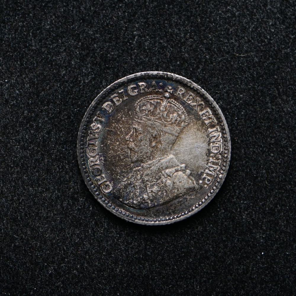 1913 Canada Five Cents .925 Silver (bb19050)