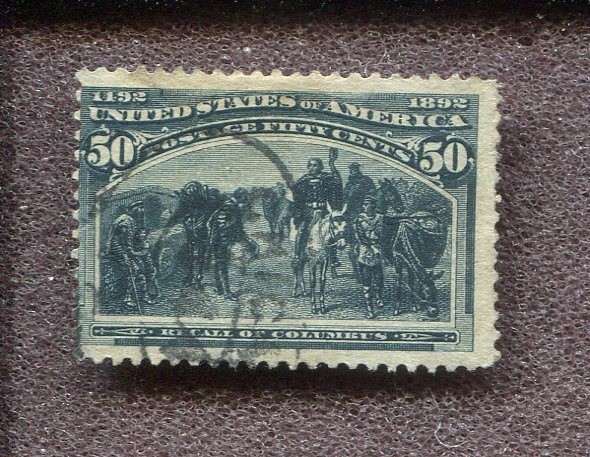 Scott No. 240 - 50c Blue