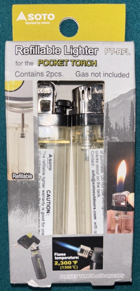 SOTO Pocket Torch – Different Variations Available – Lighter Empty, NO Fuel