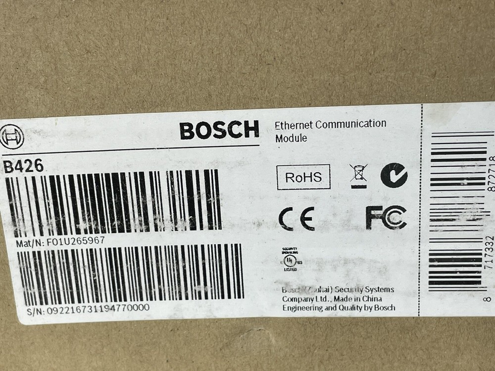 Bosch B426 Ethernet Alarm Communication Module NOS NOB