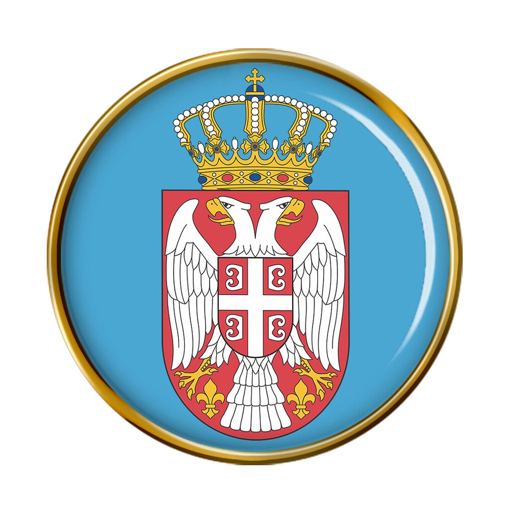 Serbian Crest Pin Badge