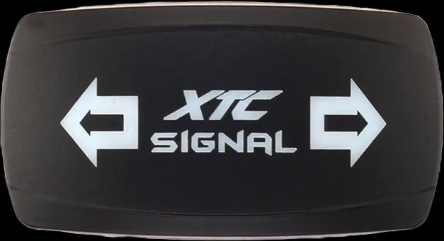 XTC Dash Rocket Switch Face Plate - Turn Signal Horizontal Motorcycle ATV/UTV