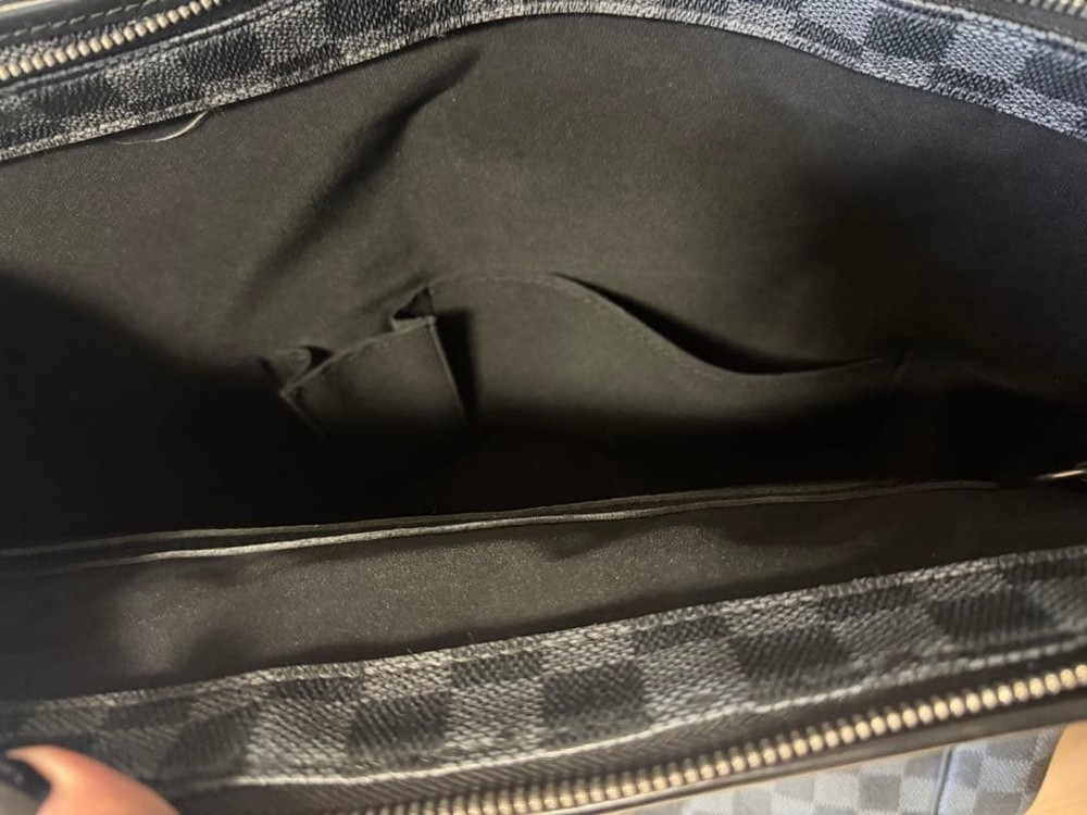 LOUIS VUITTON Damier Tote Bag Gray