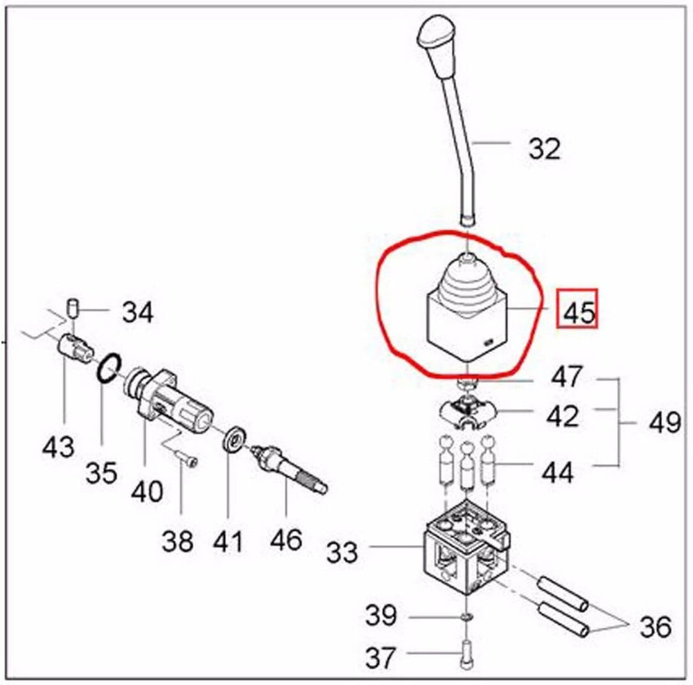 Replace KIOTI Loader Joystick Valve Handle Cover Boot 3SOF204111