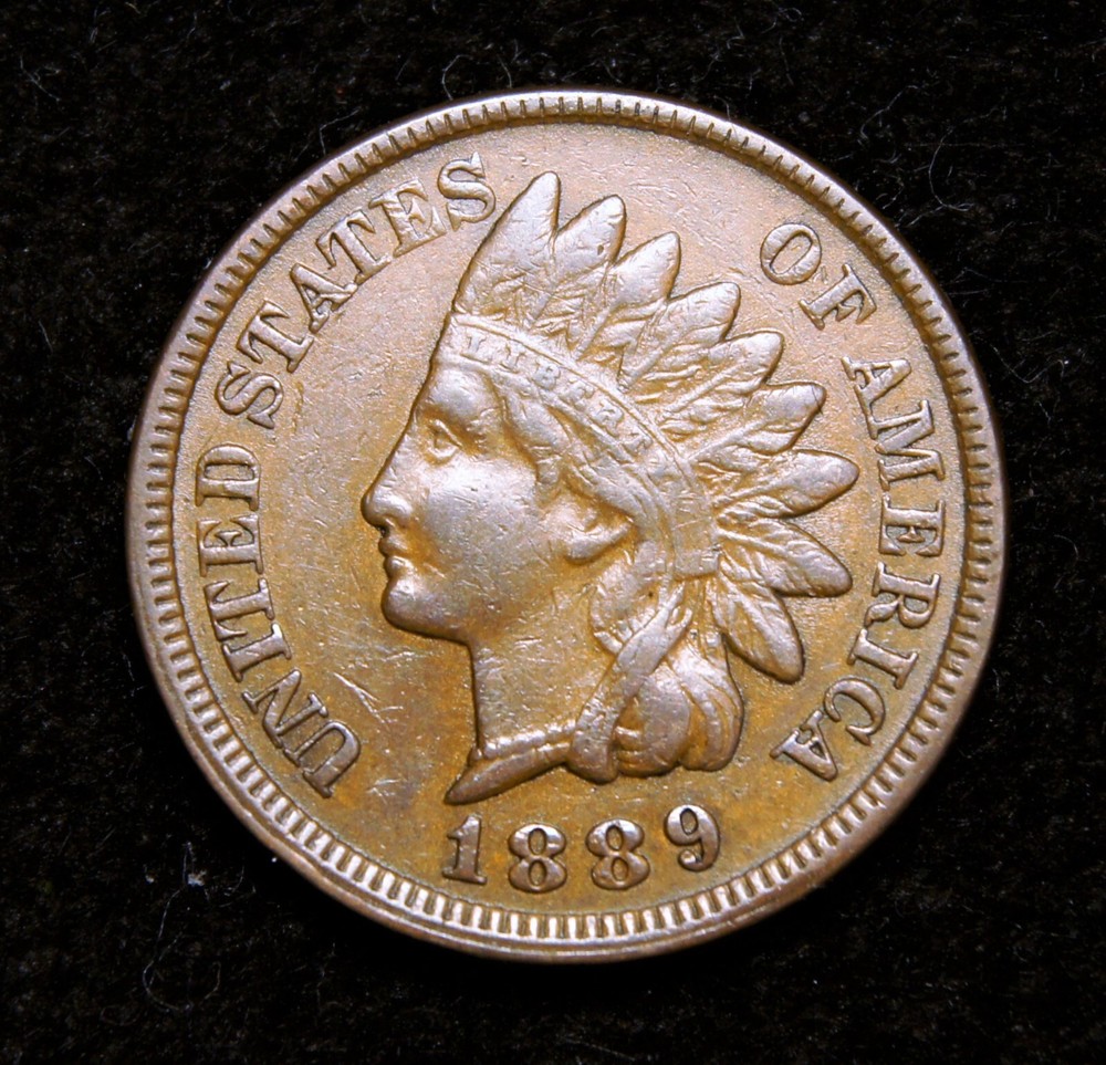 1889 Indian Head Cent  XF++