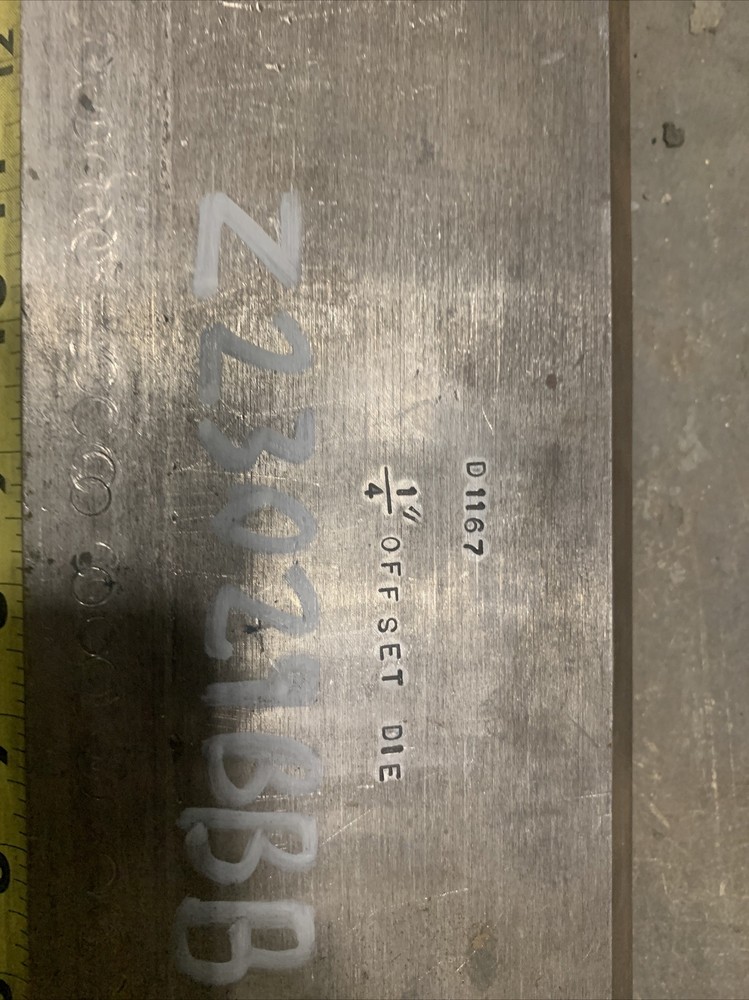 14-3/4” 1/4” Offset Die Used Pressbrake Tooling
