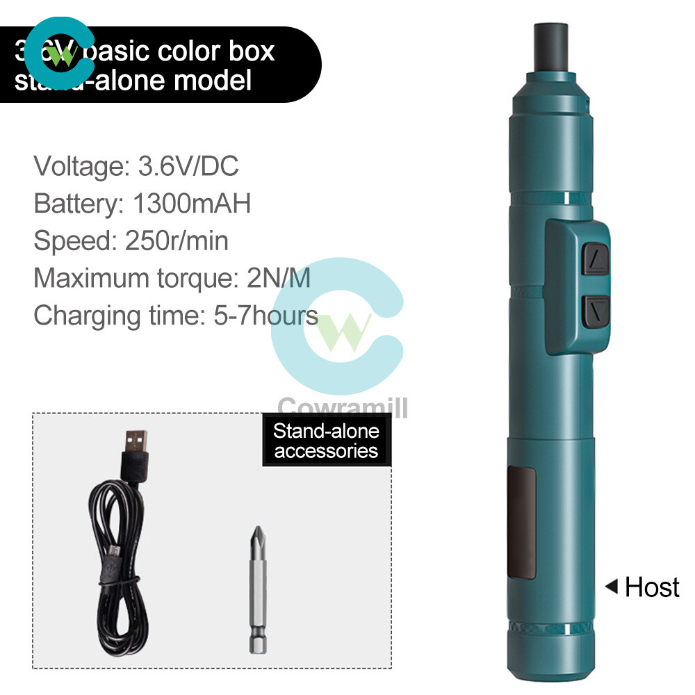 Mini Cordless Electric Screwdriver Kit USB Rechargeable Screwdriver Bits Set