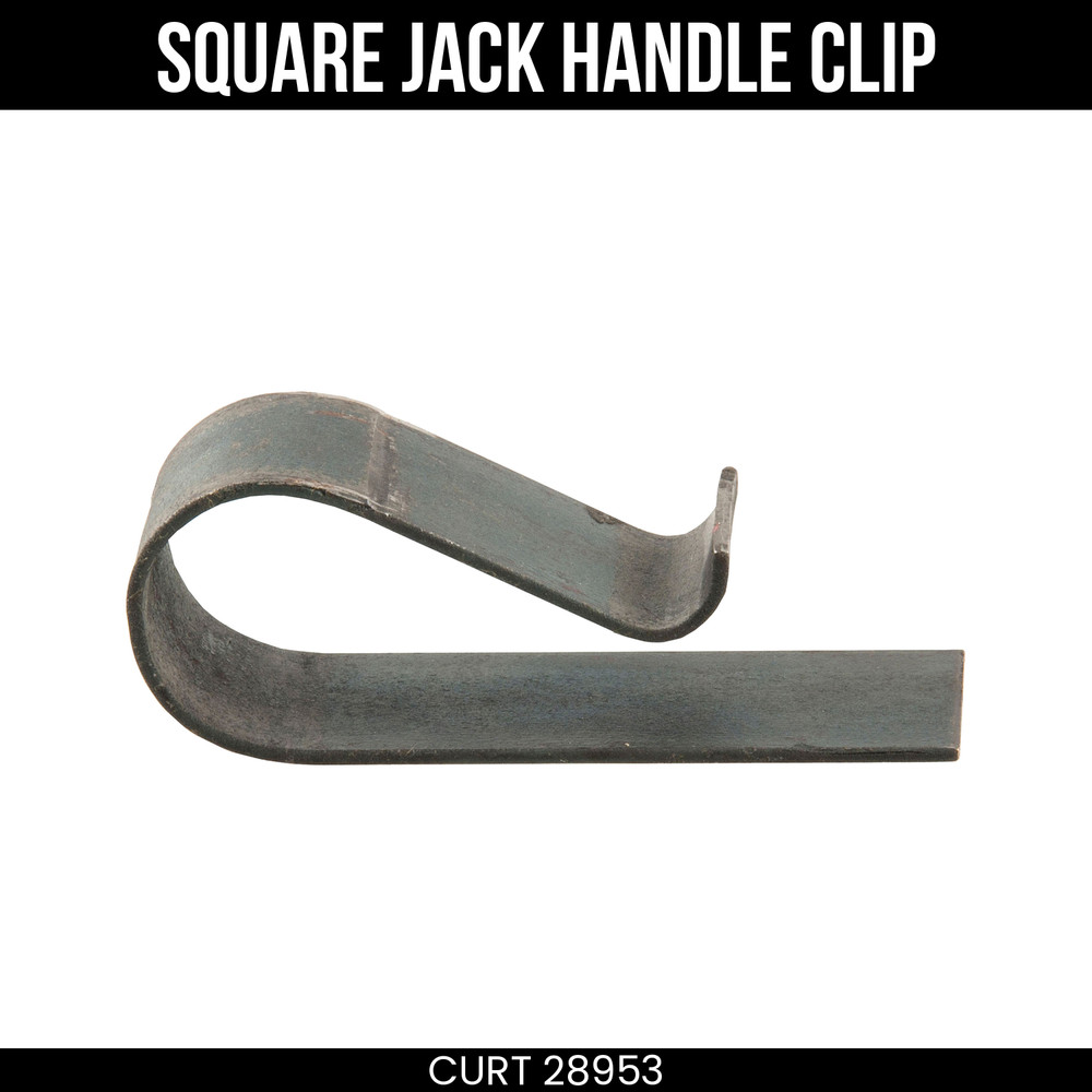 CURT Replacement Direct-Weld Square Jack Handle Clip for #28512 28953