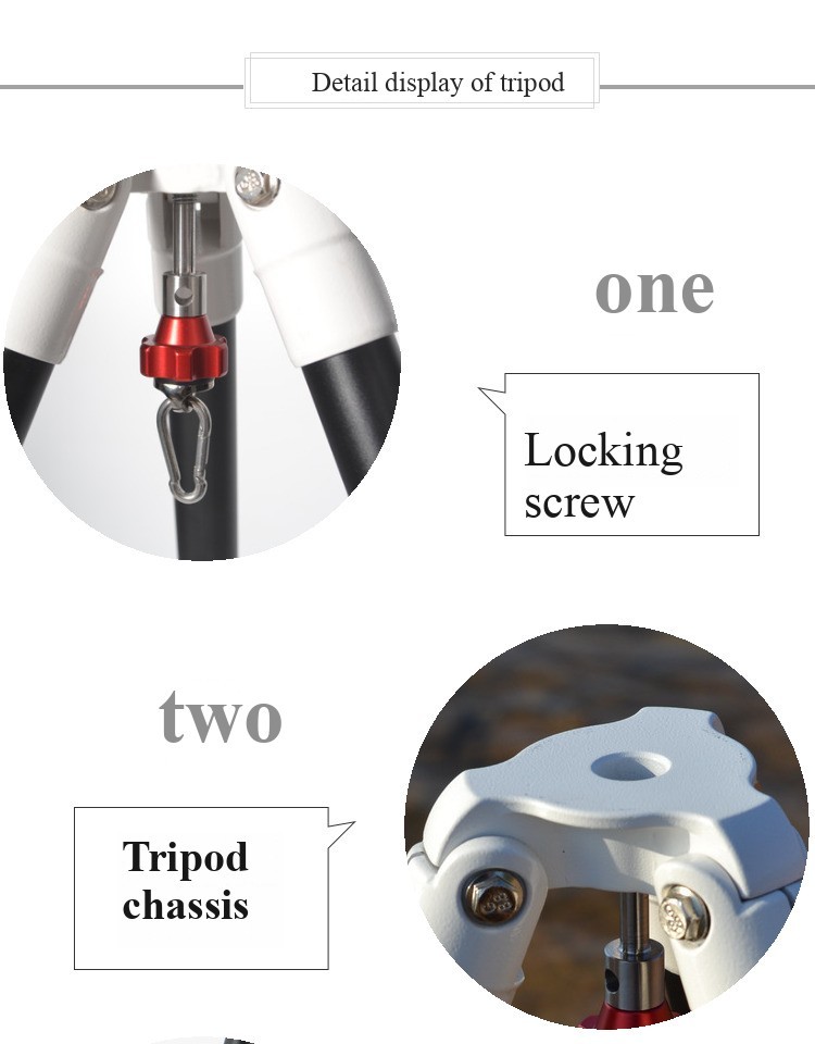 Stable Adjustable AZ Mount & Extendable Aluminum Tripod for Telescopes