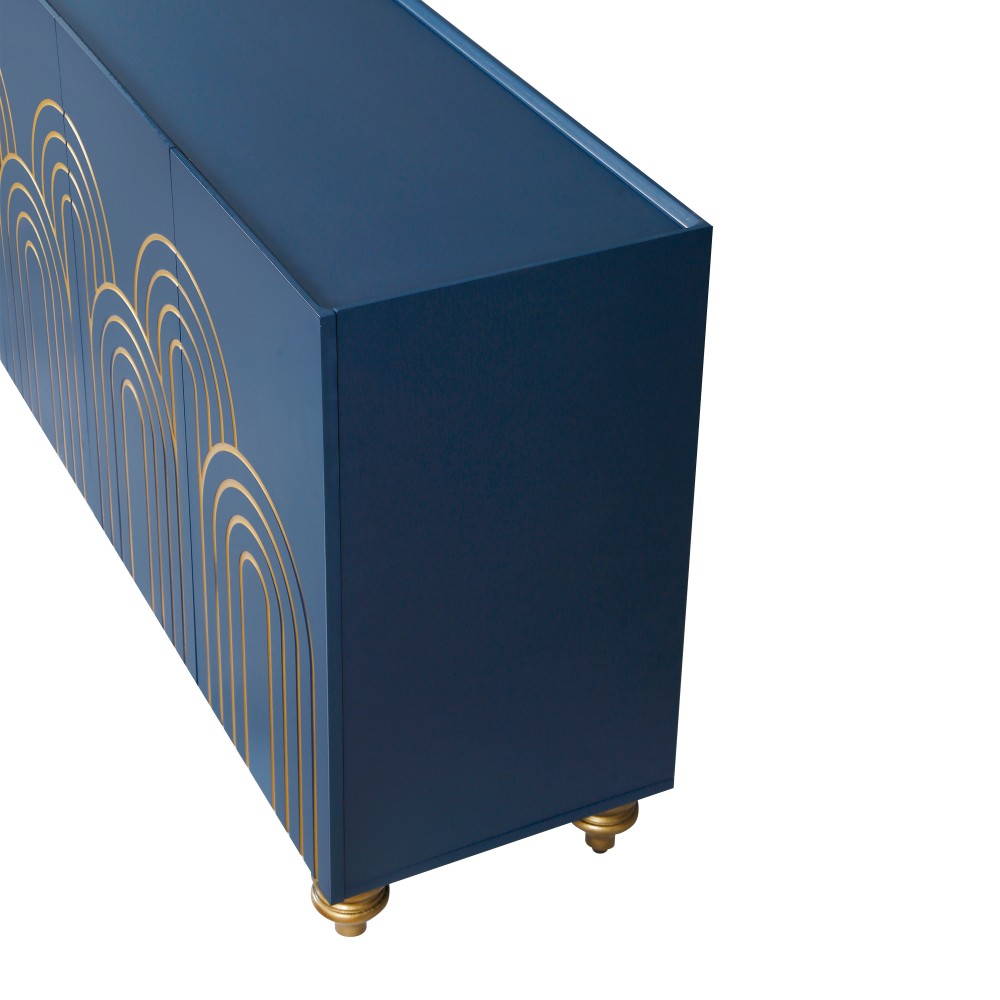 Sideboard with Storage Capacity Features Four Doors Includes Adjustable Shelves