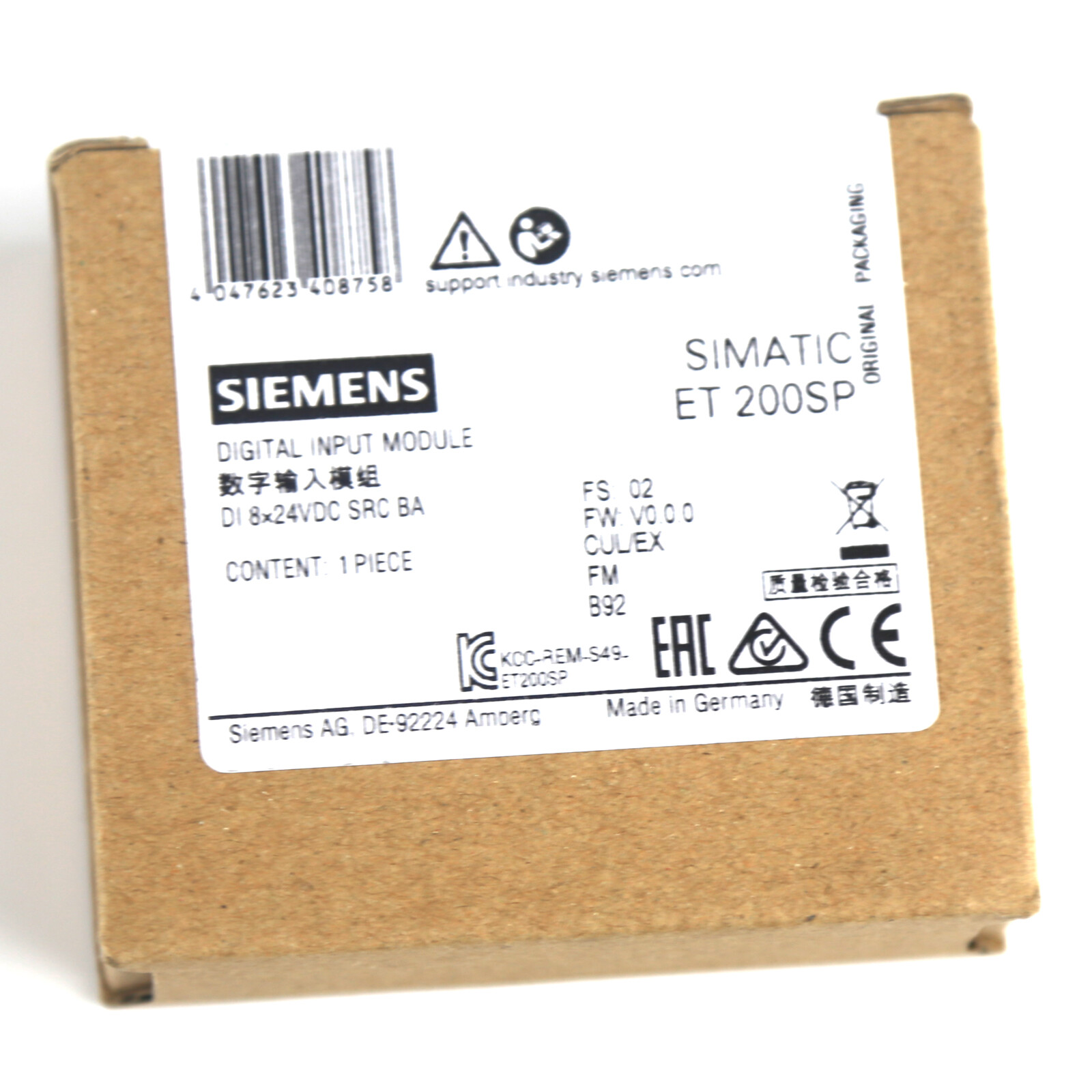 1PC Siemens 6ES7131-6BF61-0AA0 6ES7 131-6BF61-0AA0 Input Module New In Box