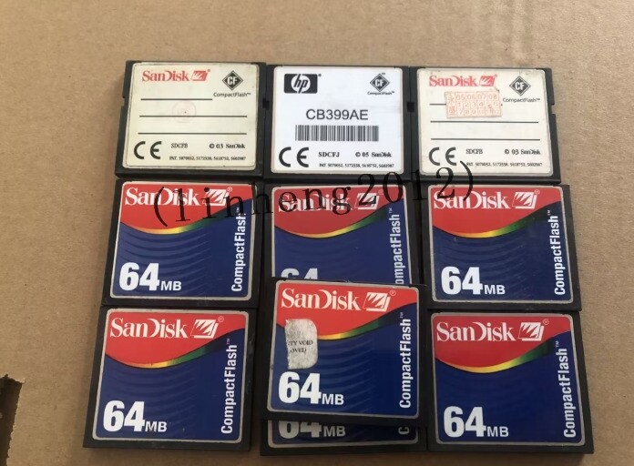 10PCS Sandisk CompactFlash Card 64MB CF Memory card （Rainbow version）