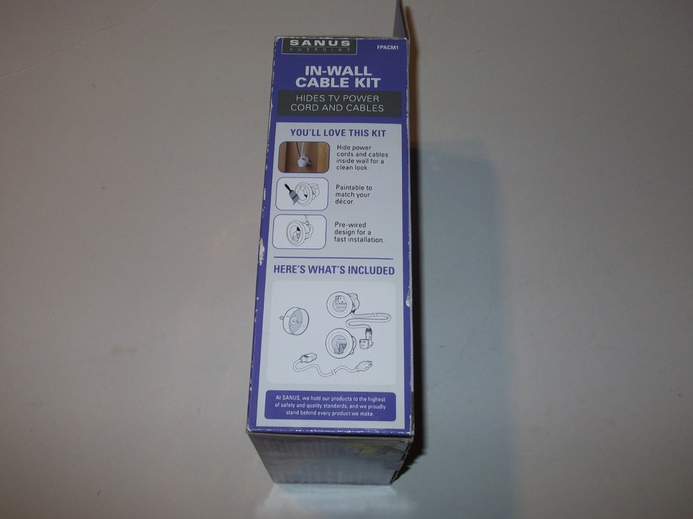 Sanus In-Wall Power & Cabling Kit for Wall Mounted TVs