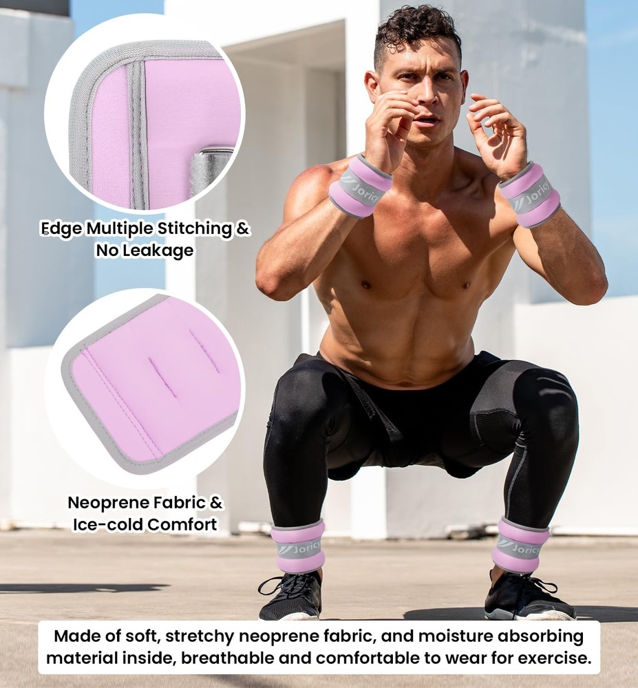 Adjustable Ankle Weights Pair 1-20LB Wrist Leg