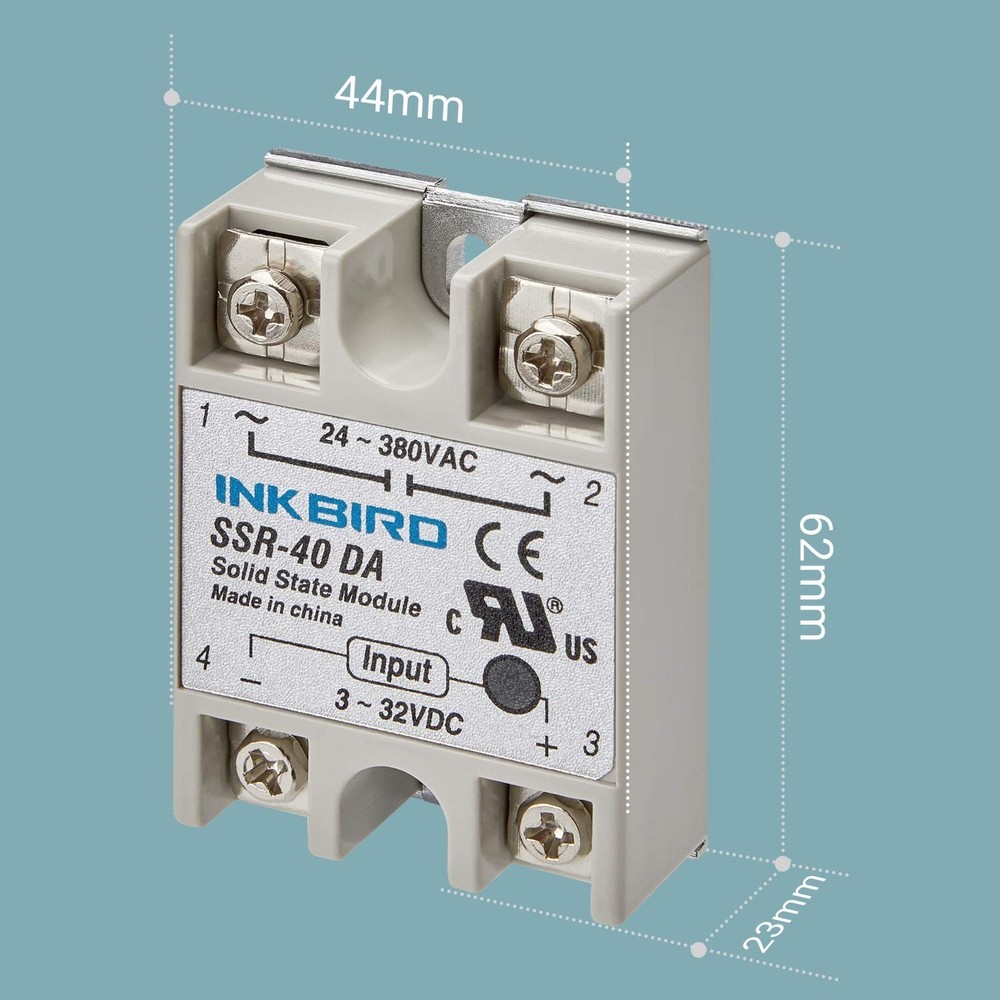 PID Temperature Controller Kit with LED Display and Solid State Relay Included