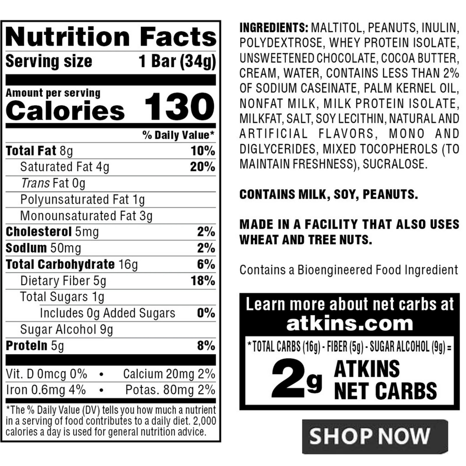 Atkins Endulge Treats, Caramel Nut Chew Bars, Low Sugar Snacks, Dessert Bars