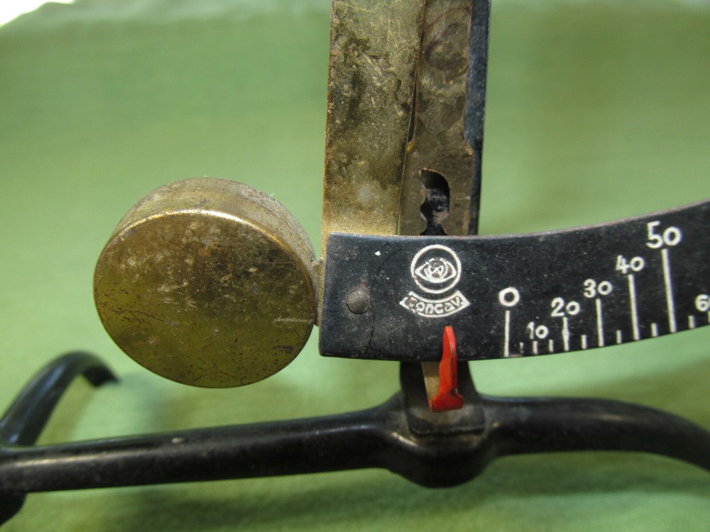 Model "Concav" Qadrant Letter Scale made by Ph. J. Maul, Germany - Missing Tray