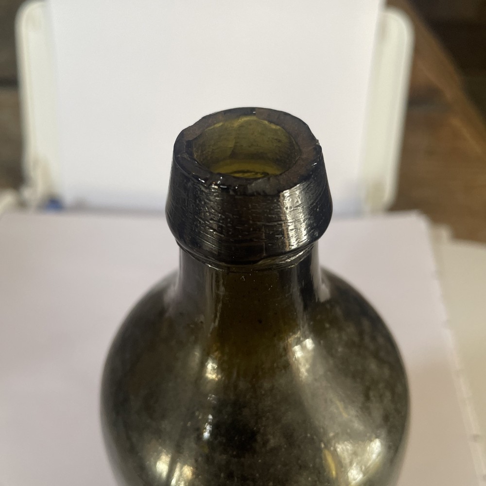 ANTIQUE Crude UTILITY BOTTLE Bubbles Throughout Bottle