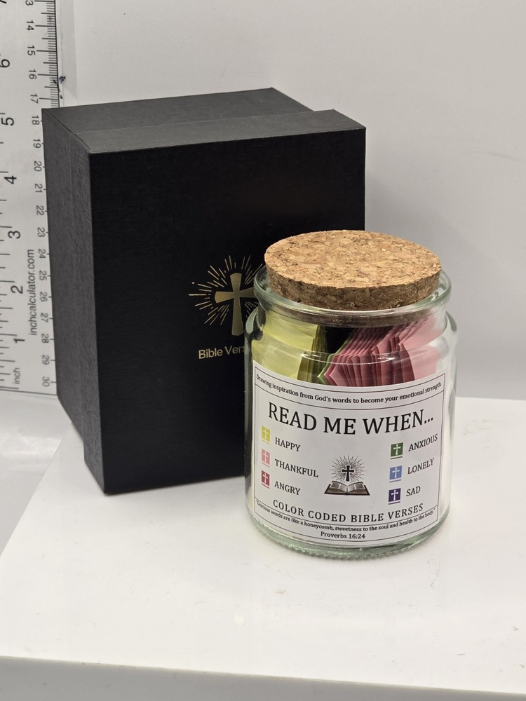 Bible Verses in a Jar, Read Me When... for Emotions, Color Coded