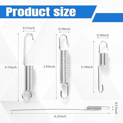 8PCS Motorcycle Kickstand Spring, Metal Kick Side Stand Spring, Stainless