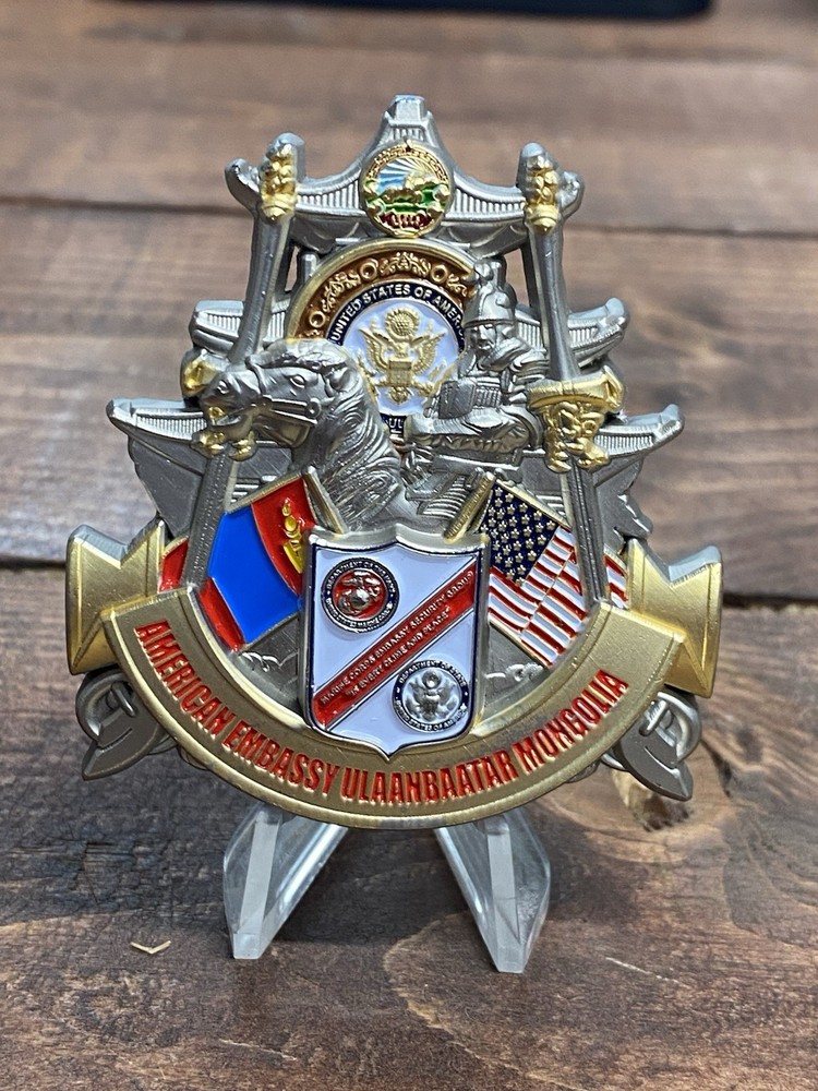 USMC MSG Ulaanbaatar, Mongolia - Marine Security Guard Challenge Coin Embassy