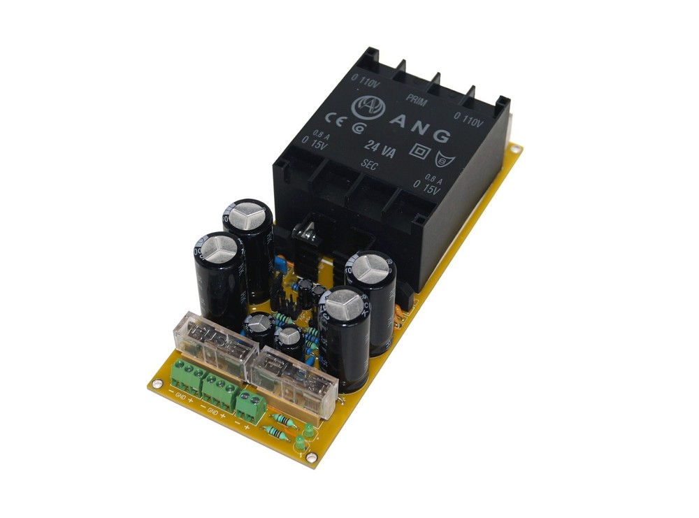 Dual and Single Output Adjustable Linear Power Supply +/- 5, 9, 12, 15 V @ 500mA