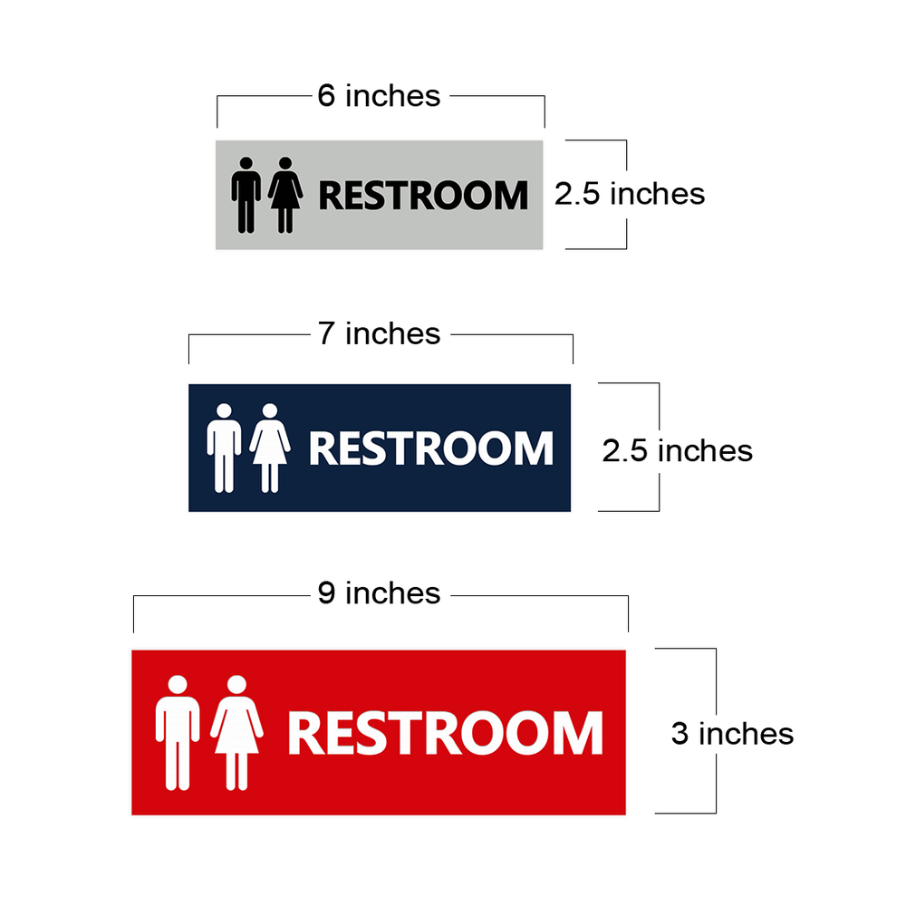 Basic Unisex Restroom Sign