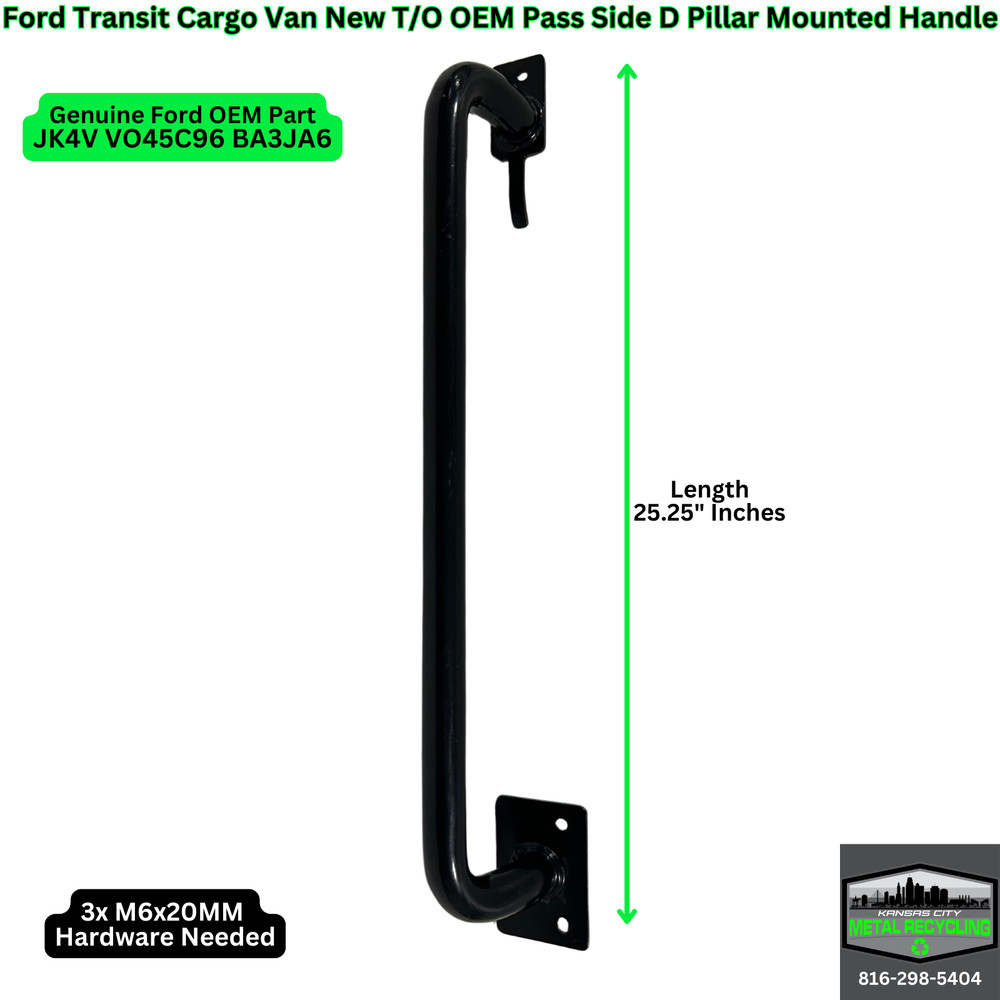 Ford Transit OEM Rear (D Pillar) Interior Grab Bars Driver & Pass. Side (2 Pack)
