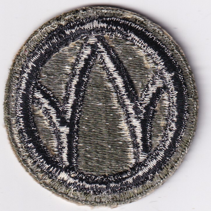 89th Infantry Division patch "Rolling W" or "Wild West" US Army real WWII make