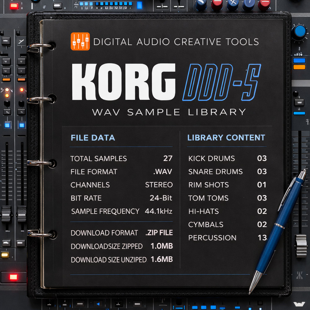 Korg DDD-5 Drum Machine Sample Library