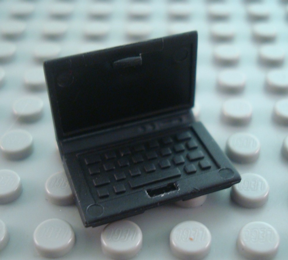 LEGO Black Minifig Laptop Computer