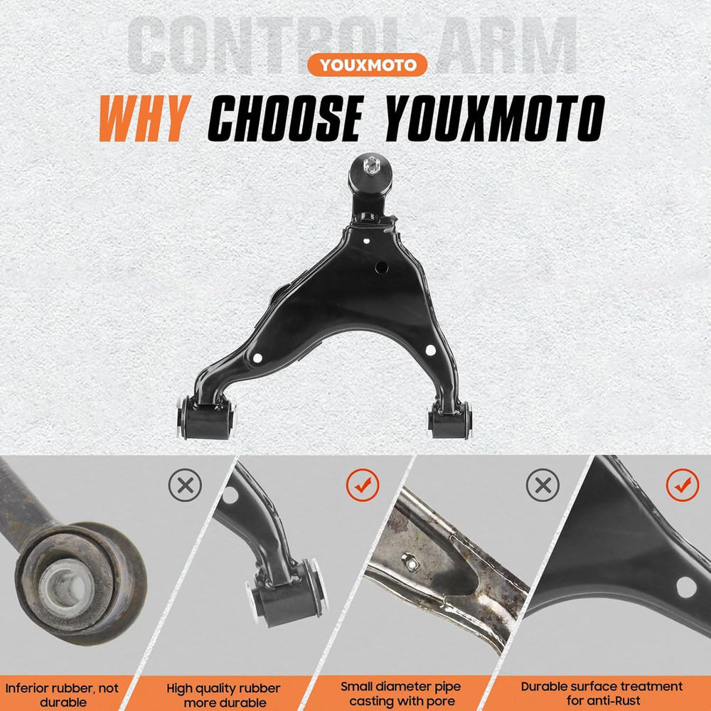 2005-2015 Tacoma Front Lower Control Arms Suspension Kit–Compatible Replacement
