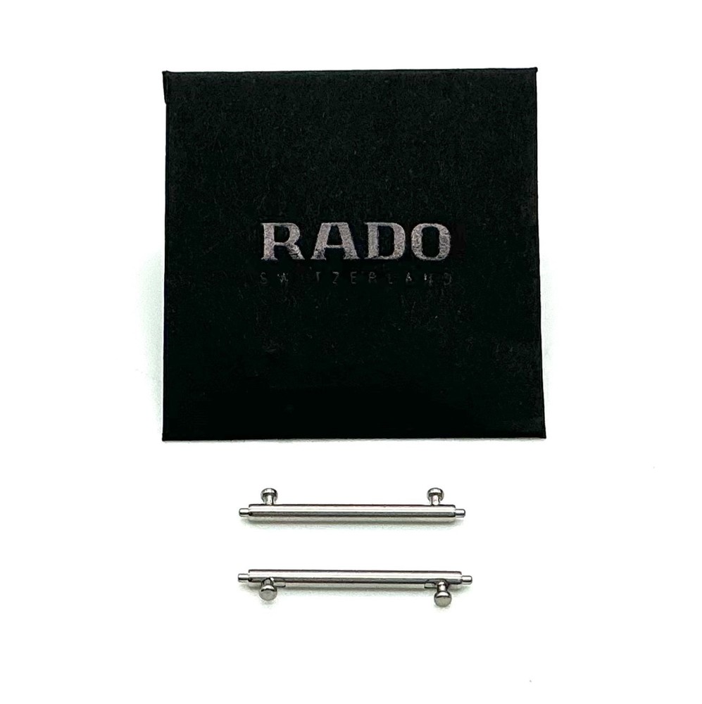 Genuine Rado Strap Presentation Box Set with Leather Button‑Stud Pouch and Pins