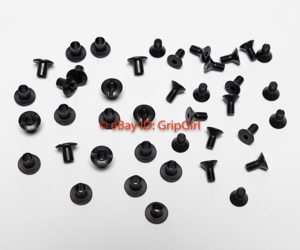 20x Black Socket Cap Head Screws/Slotted Posts Mounting Hardware Kydex Holsters